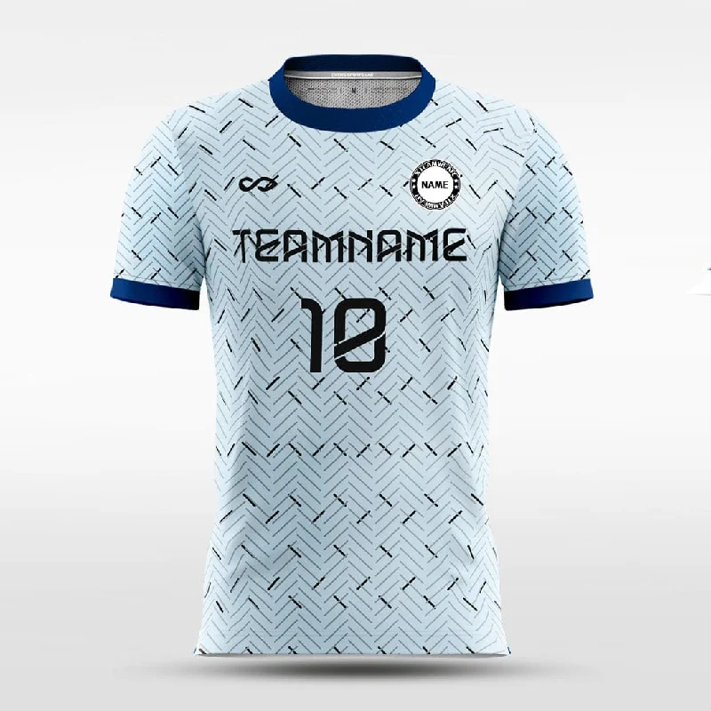 Retro Blue - Women Custom Soccer Jerseys Design All Over Print Patterned Jersey Tee