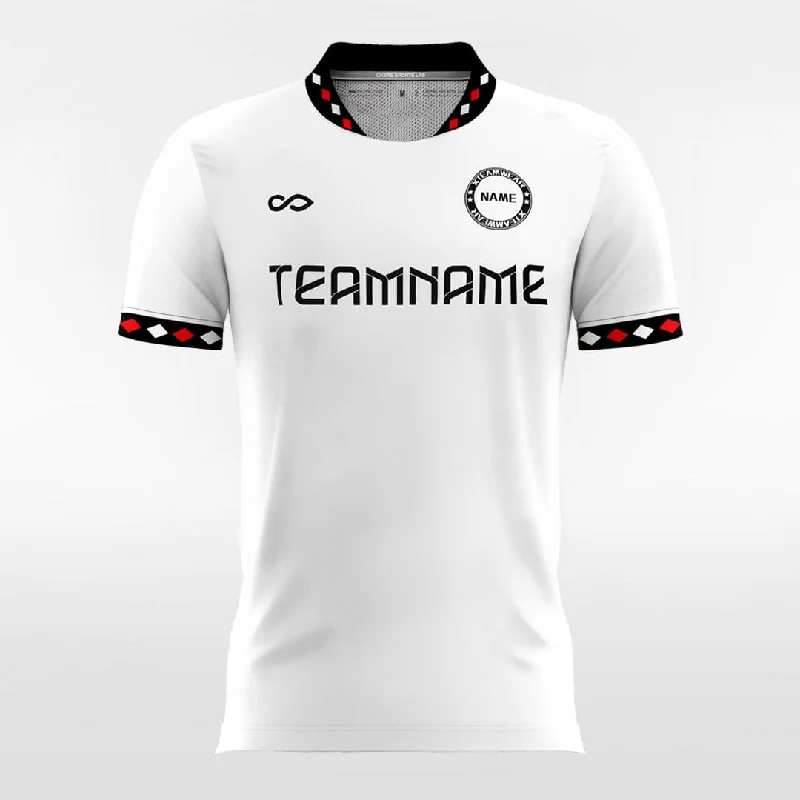 Retro White - Women Custom Soccer Jerseys Design Geometry Lavender Jersey Tee