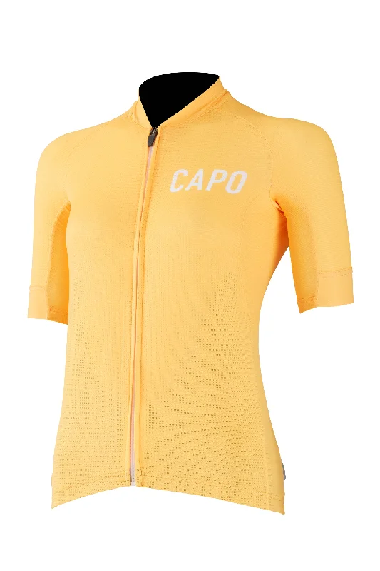 SC Race Donna Jersey Amber Yellow Jet Black Jersey Tee
