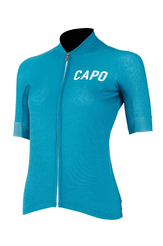 SC Race Donna Jersey Harbor Blue One Shoulder Jersey Shirt