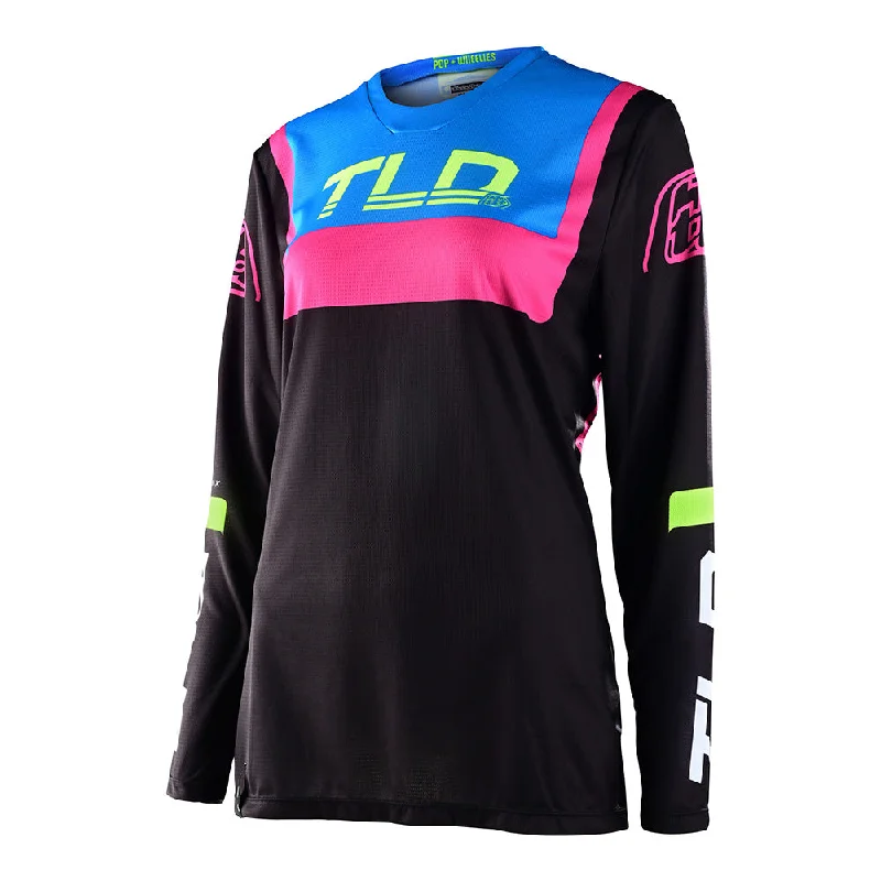 Womens GP Jersey Brazen Black Polo Neck Jersey Top