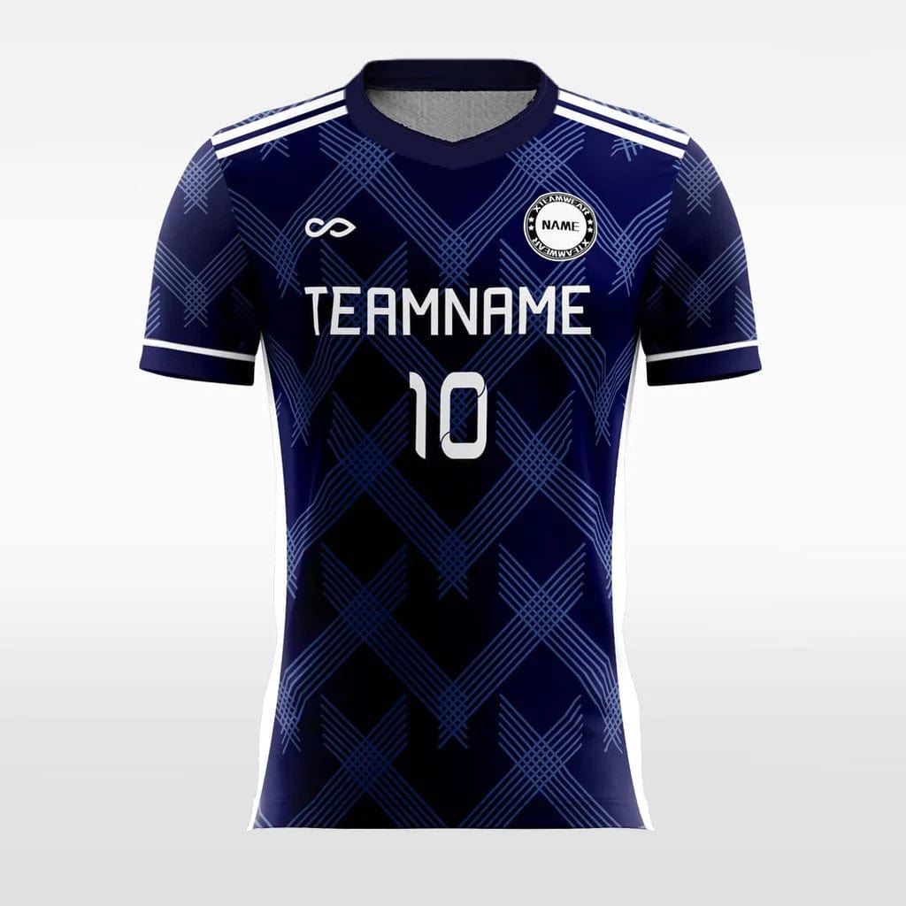 Vintage Check - Women Custom Soccer Jerseys Navy Blue Design Party Jersey Tee