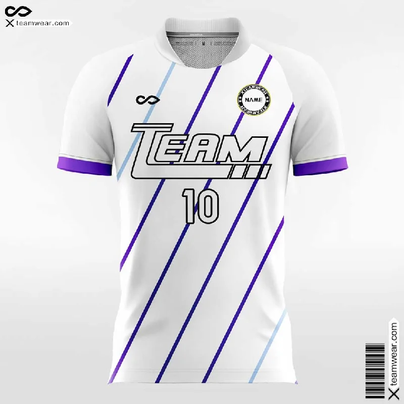 Vintage - Custom Womens Soccer Jerseys White Design Stripe Retro Jersey Tee