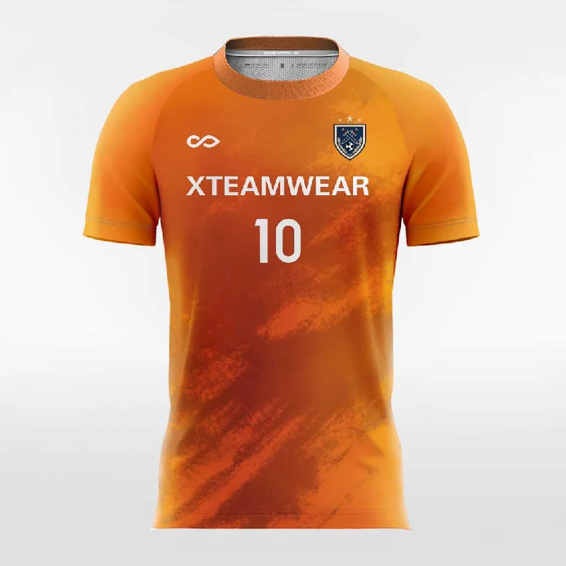 Vintage Marble - Custom Womens Soccer Jerseys Design Orange Bohemian Jersey Tee