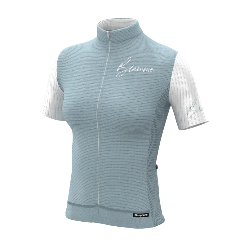 Vintage short sleeve jersey - Light Blue Royal Blue Jersey Shirt