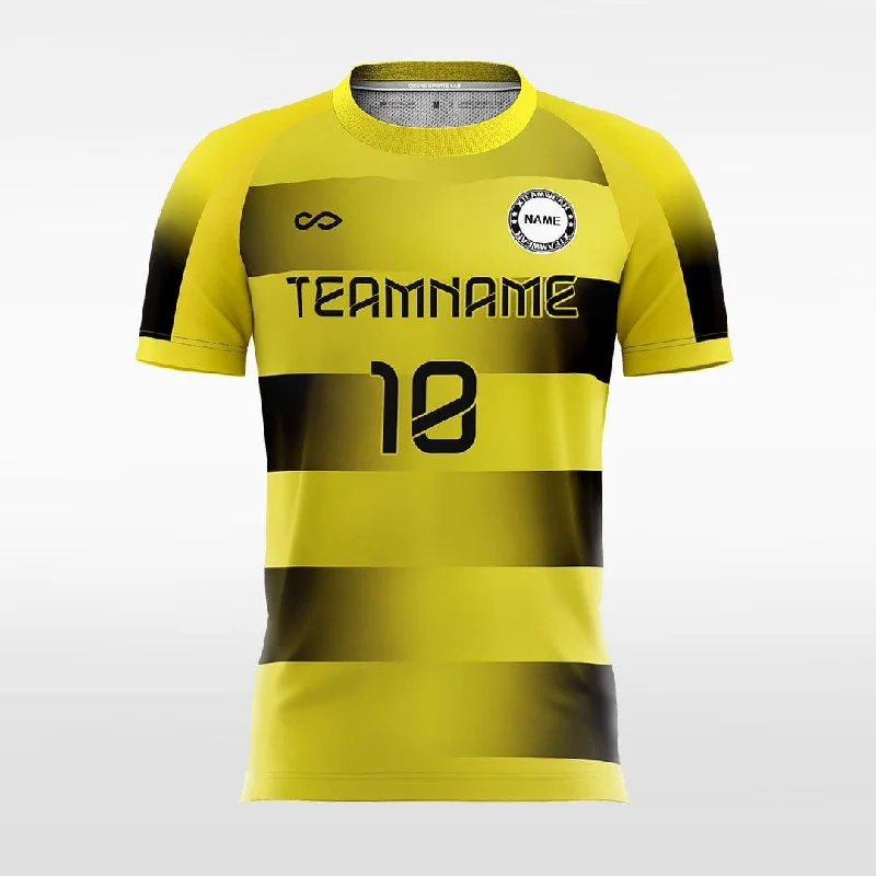 Yellow Stripe - Women Custom Soccer Jerseys Design Gradient Solid Color Jersey Shirt Yellow Stripe - Women Custom Soccer Jerseys Design Gradient Solid Color Jersey Shirt