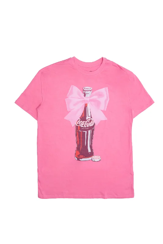 Coca-Cola Bow Graphic Relaxed Tee Zippered Front Buttoned Front Snap Front