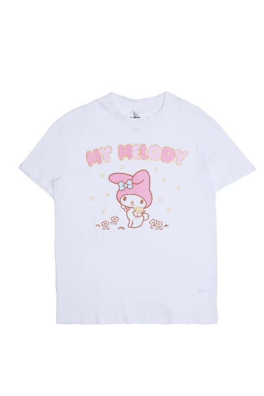 My Melody Graphic Relaxed Tee Boxy Fit Fitted Loose