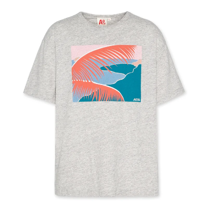 AO76 Jake Frame Oversized T-Shirt Mesh Fabric Canvas Fabric Denim Fabric