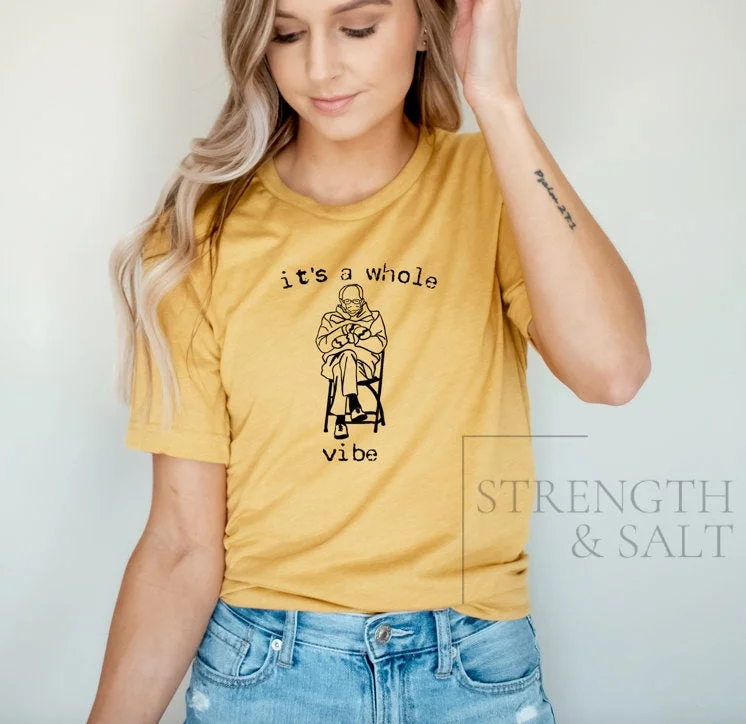 It's a Whole Vibe - Bernie Tee Mesh Blend Leather Blend Suede Blend