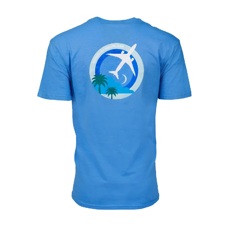 Boeing 787 Dreamliner Skyward Unisex T-Shirt Houndstooth Herringbone Solid