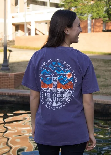 Tigertown Graphics Clemson University Autumn in Clemson T-shirt Cozy Warm Stylish