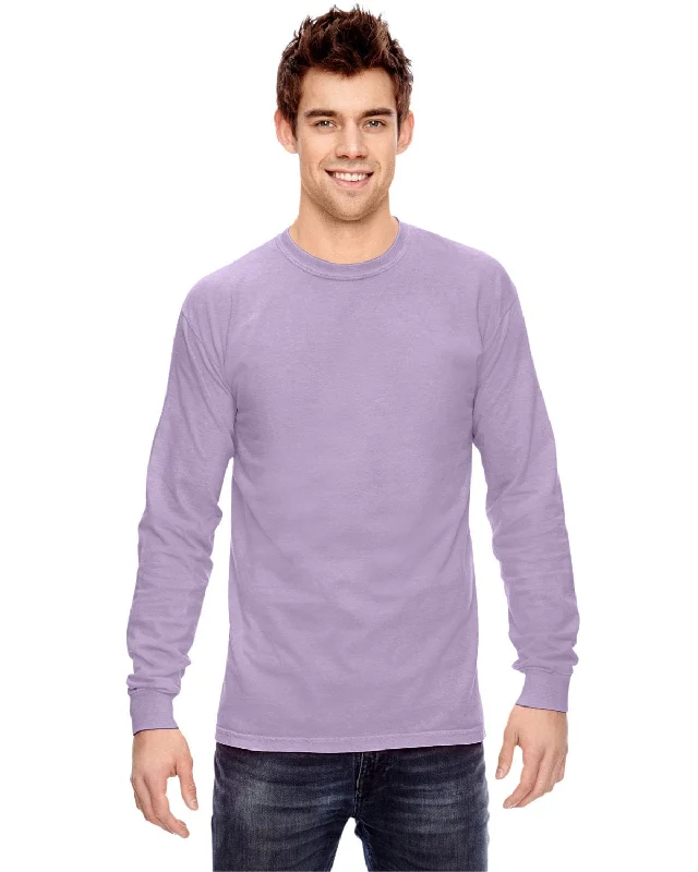 Comfort Colors Garment-Dyed Long Sleeve T-Shirt | Orchid Rayon Fabric Velvet Fabric Corduroy Fabric Comfort Colors Garment-Dyed Long Sleeve T-Shirt | Orchid Rayon Fabric Velvet Fabric Corduroy Fabric