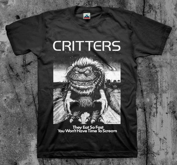 Critters They Bite B/W Shirt Wool Fabric Cashmere Fabric Tweed Fabric