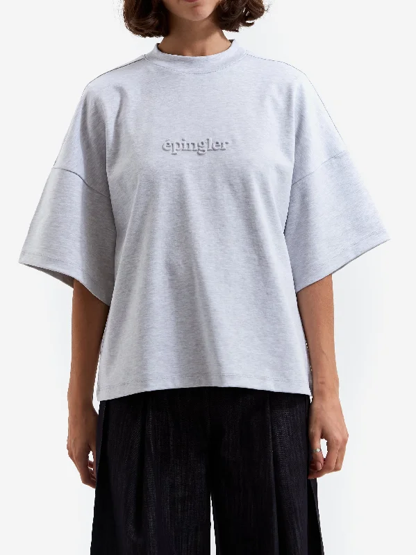 epingler EP Embo Logo T-Shirt - Grey Anti-Shrink Durable Soft