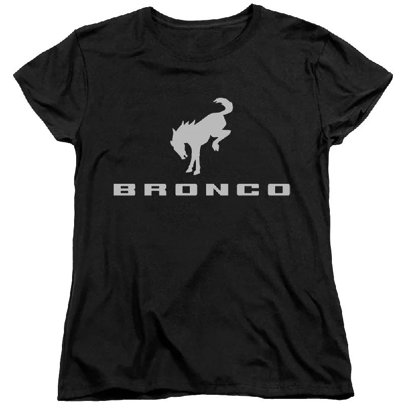 Ford New Bronco Logo - Women's T-Shirt Anti-Shrink Durable Soft