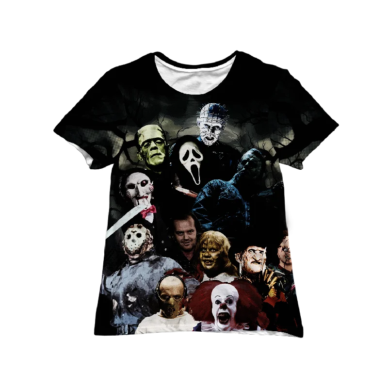 Halloween Gang Women's Tee Nylon Fabric Polyester Fabric Spandex Fabric