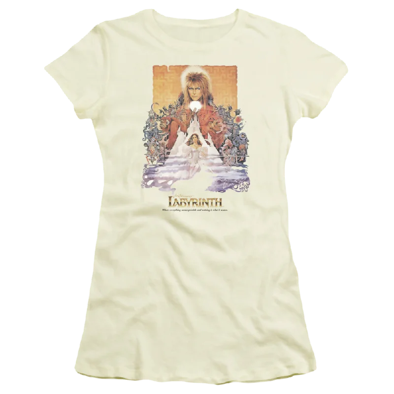 Labyrinth Movie Poster Juniors T-Shirt Chenille Blend Fleece Blend Nylon Blend
