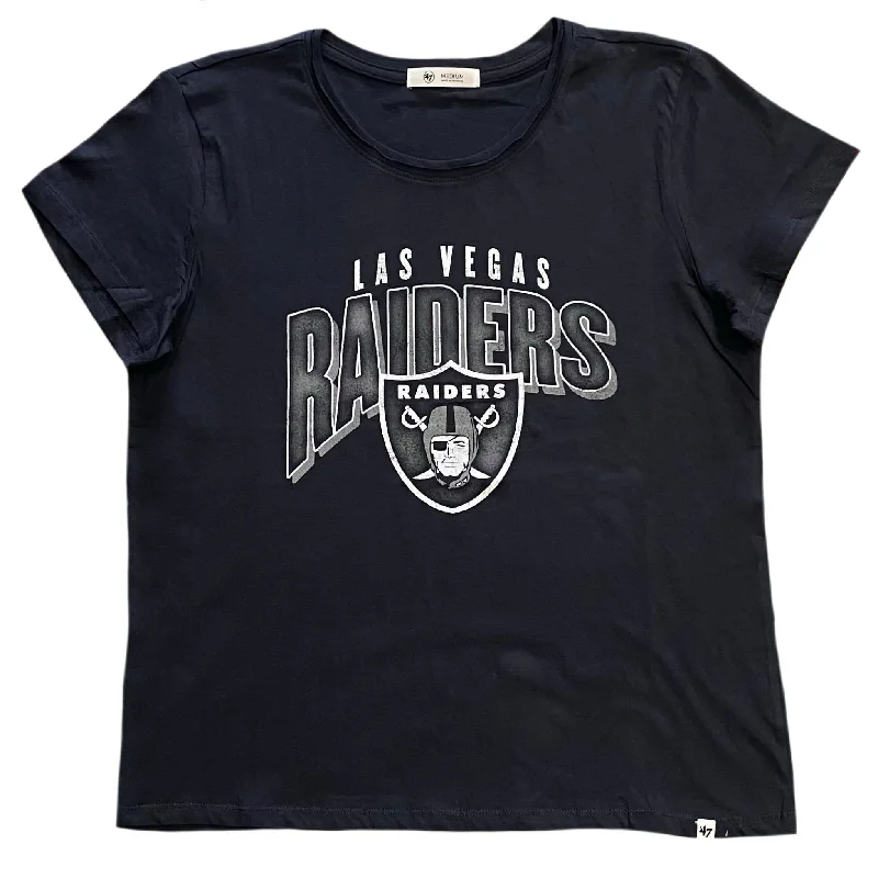 Las Vegas Raiders Women's Treasure T-Shirt Chenille Blend Fleece Blend Nylon Blend