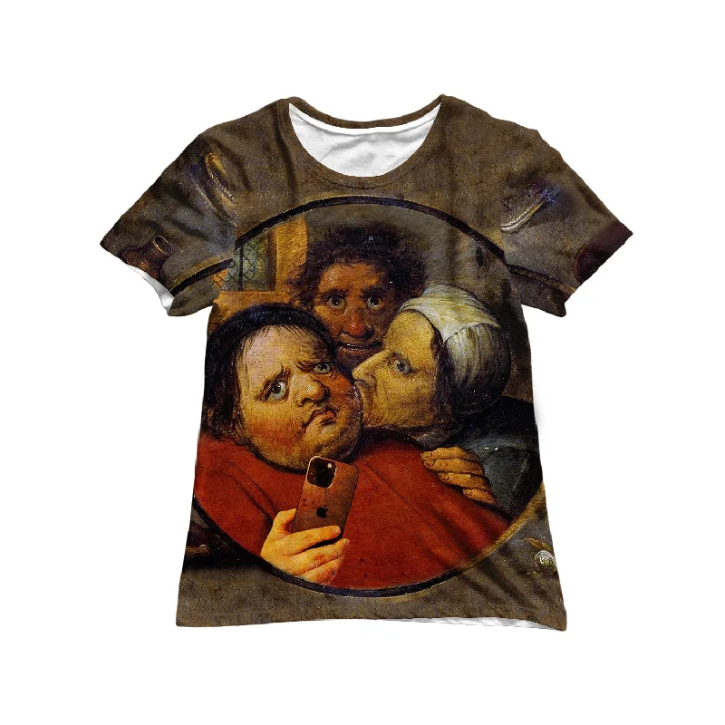 Medieval Selfie Women's Tee Machine Wash Dry Clean Hand Wash