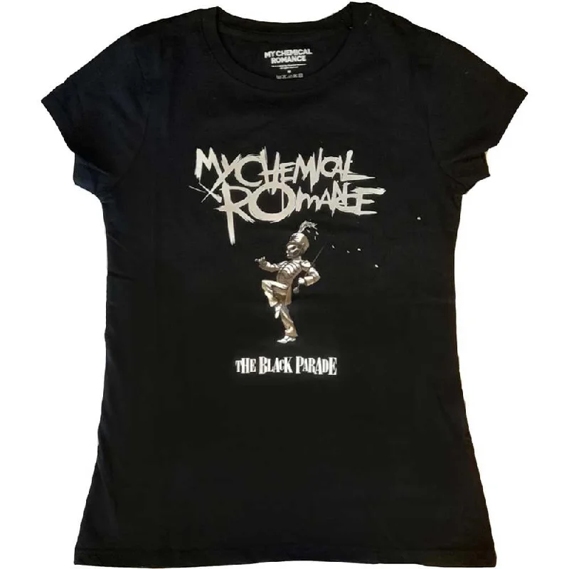 My Chemical Romance The Black Parade Ladies T-Shirt Houndstooth Herringbone Solid