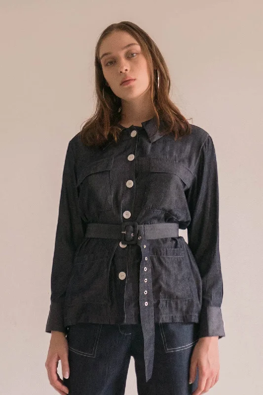 Sense Utility Shirt Faux Fur Fabric Real Fur Fabric Shearling Fabric