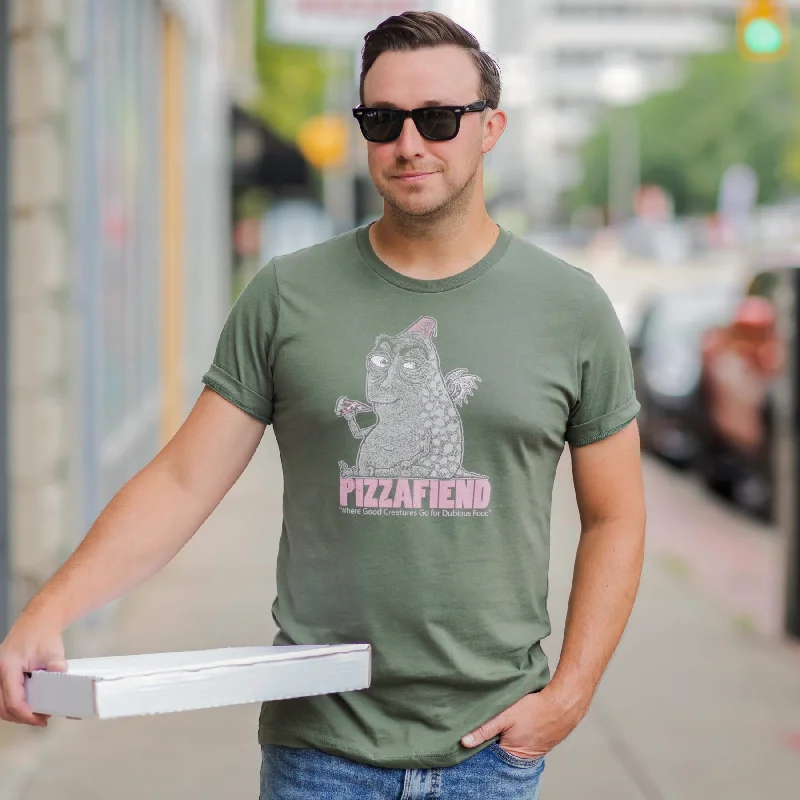 Pizzafiend Unisex T-Shirt Spandex Blend Rayon Blend Denim Blend
