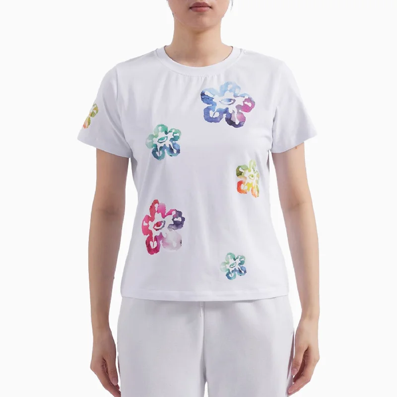Women's Loui Tear T-Shirt Chenille Blend Fleece Blend Nylon Blend