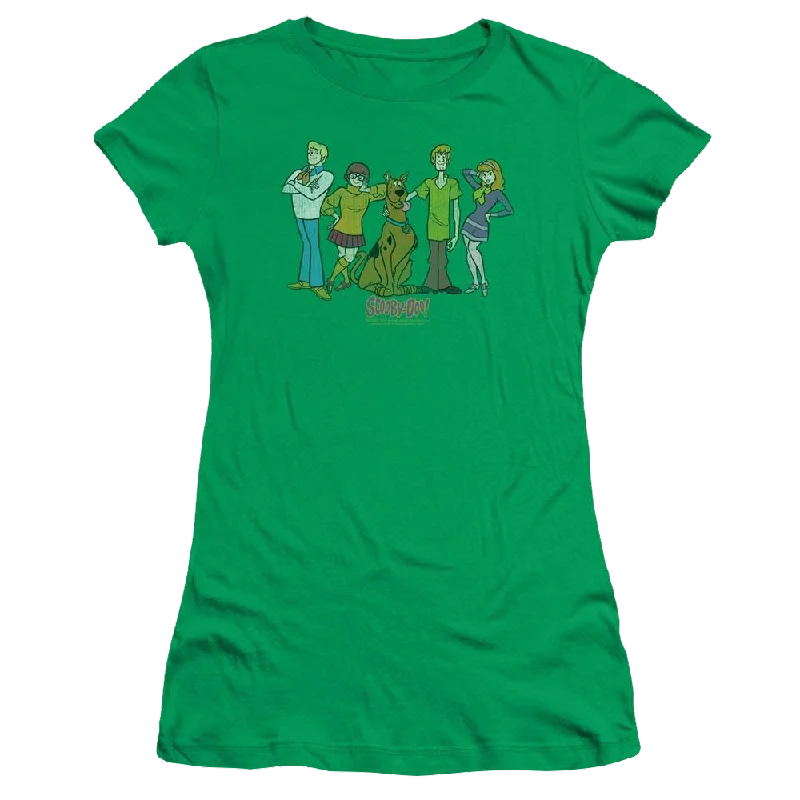 Scooby Doo Scooby Gang Juniors T-Shirt Asymmetrical Pockets Print