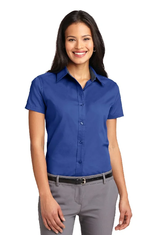 Port Authority Ladies Short Sleeve Easy Care Shirt. L508 Basic T-Shirt Crew Neck Short Sleeve Port Authority Ladies Short Sleeve Easy Care Shirt. L508 Basic T-Shirt Crew Neck Short Sleeve