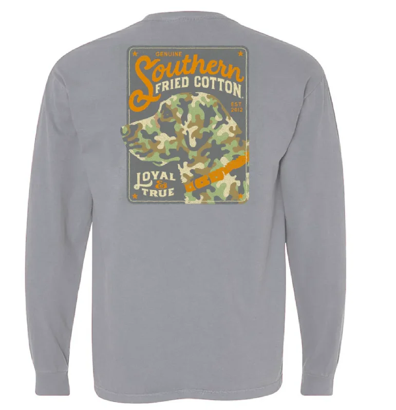 Southern Fried Cotton Loyal & True Long Sleeve T-Shirt Fitted T-Shirt Seamless Stretchy Southern Fried Cotton Loyal & True Long Sleeve T-Shirt Fitted T-Shirt Seamless Stretchy