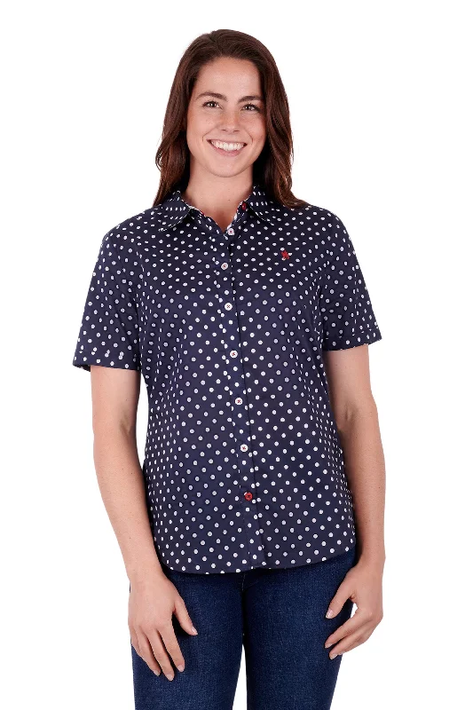 Thomas Cook Ladies Josie S/S Shirt - Navy - T3S2114098 Graphic T-Shirt Round Neck Polyester Thomas Cook Ladies Josie S/S Shirt - Navy - T3S2114098 Graphic T-Shirt Round Neck Polyester
