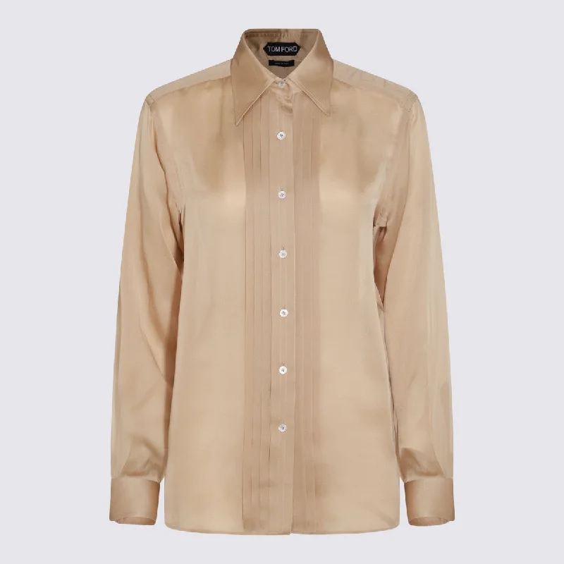 Tom Ford Shirts Solid Print Embellished