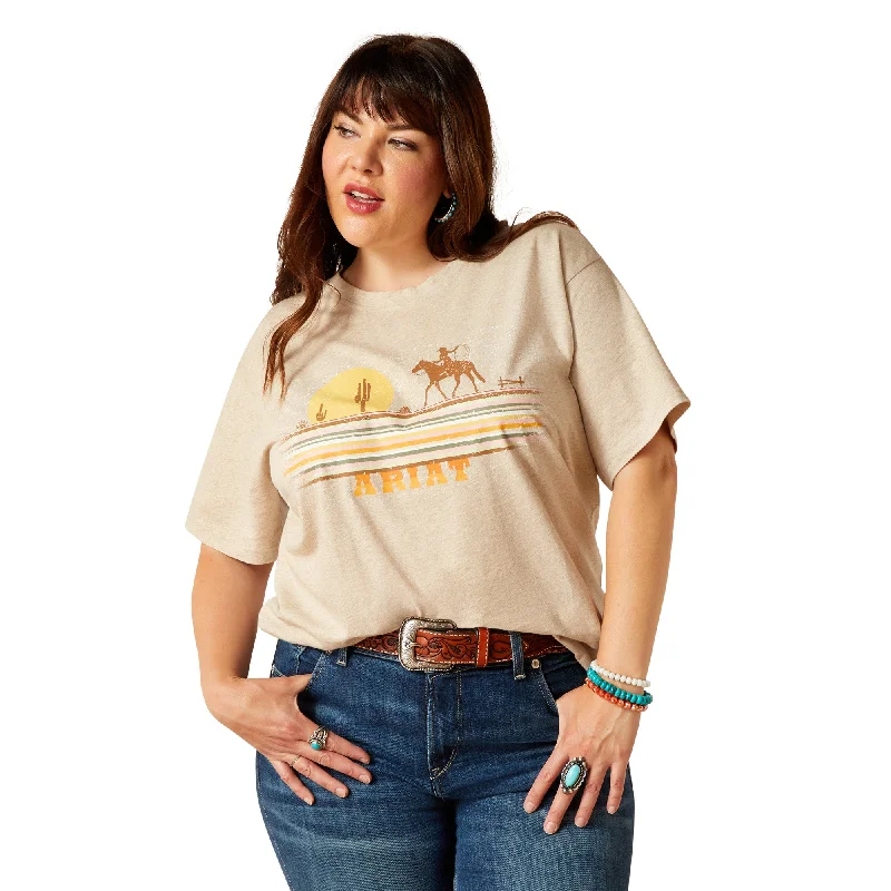 Cowgirl Desert T-Shirt Front Pockets Side Pockets Patch Pockets
