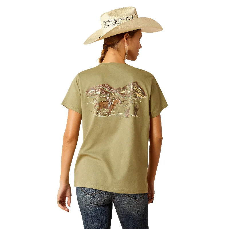 Desert Scene T-Shirt Fleece Fabric Down Fabric Feather Fabric