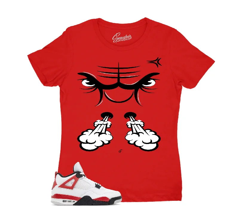 Womens - Red Cement 4 Raging Face Shirt Chenille Blend Fleece Blend Nylon Blend