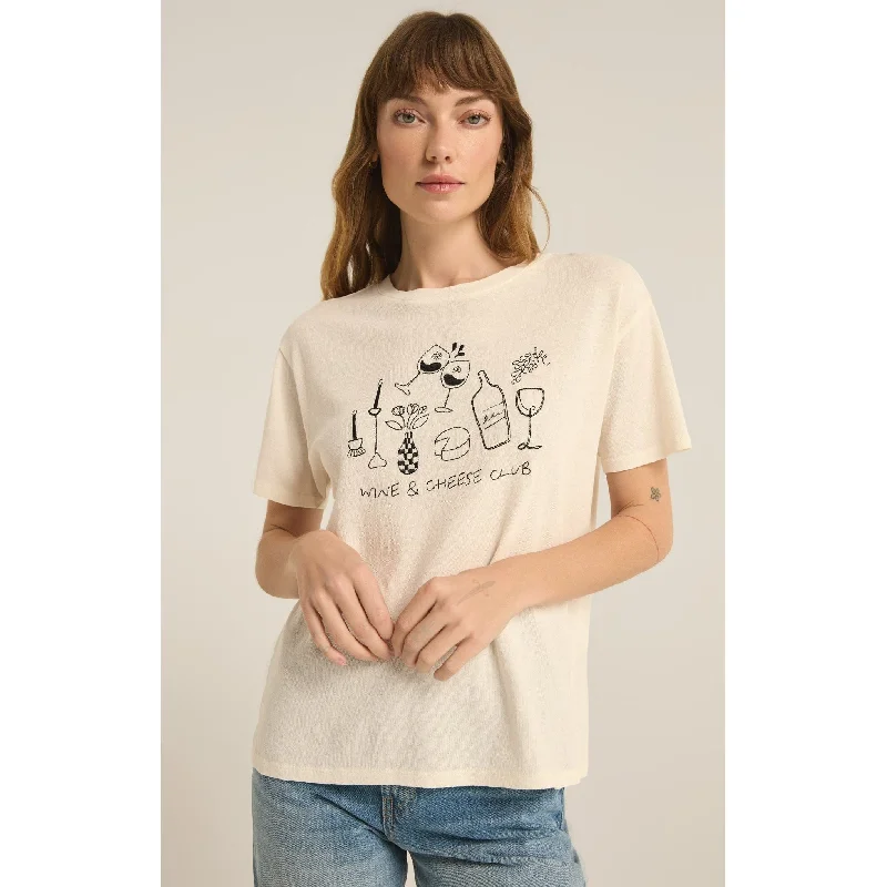 Z Supply Wine & Cheese Pacific Tee Plaid T-Shirt Polka Dot Checkered