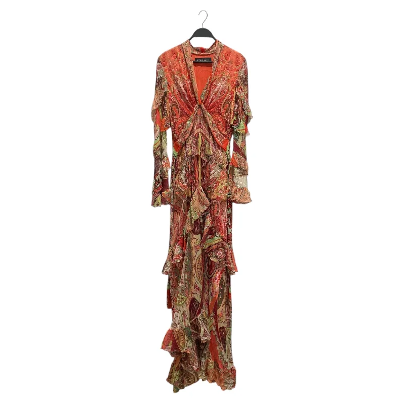 ETRO/LS Dress/M/All Over Print/Polyester/RED/ETRO 38 SPA
