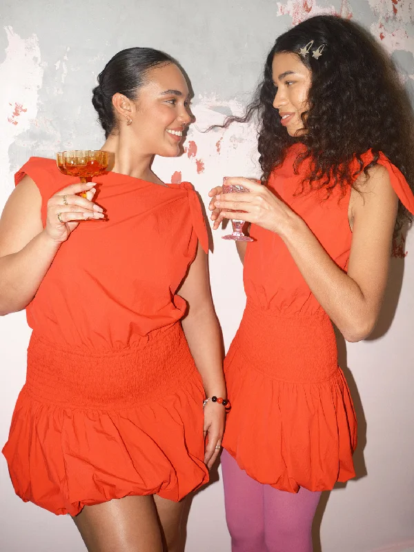 Alice Bubble Dress - Candy Red