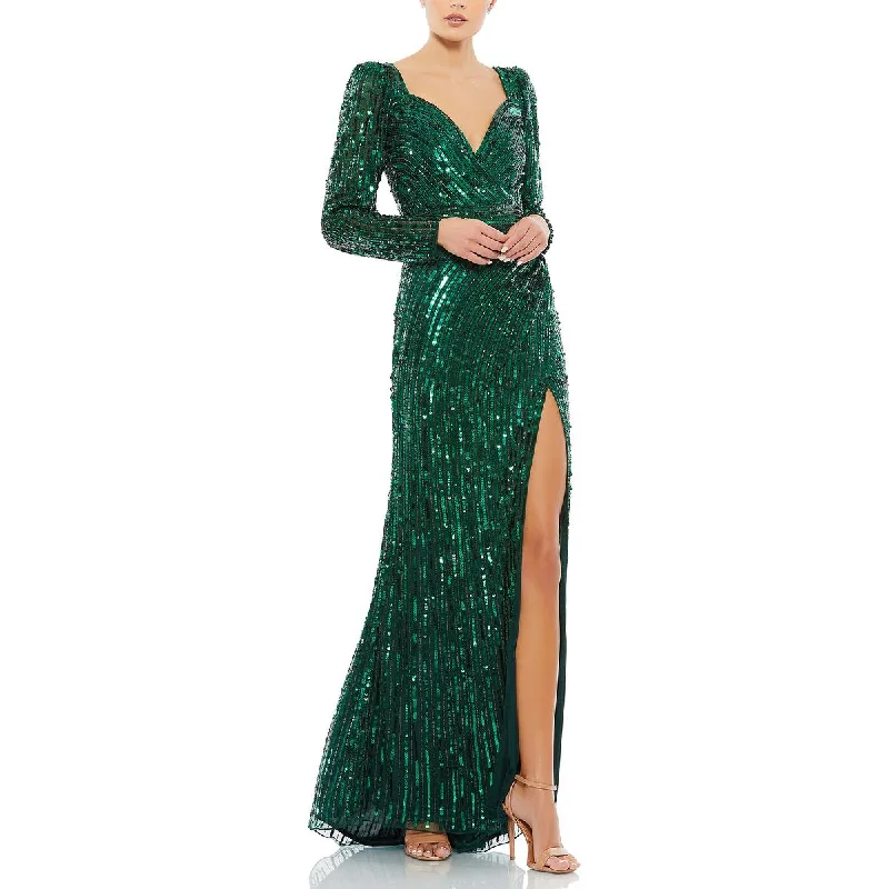 Womens Embellished Formal Evening Dress