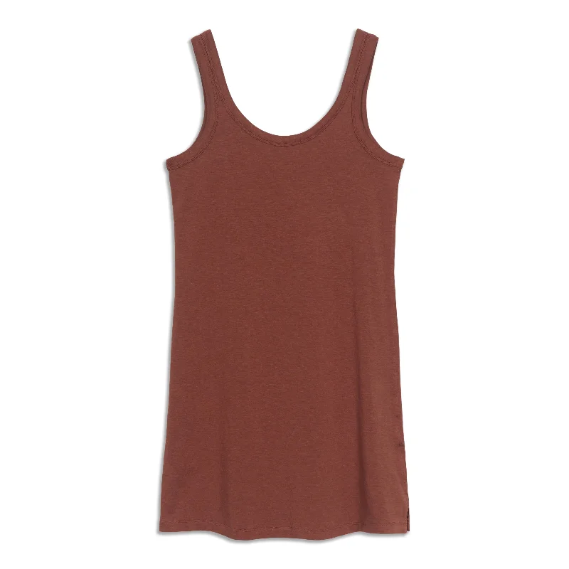 Classic-Fit Cotton-Blend Scoop Dress