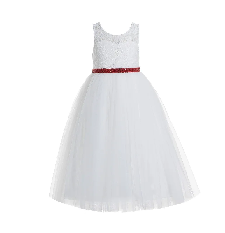 ivory / red