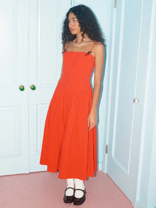 Meg Dress - Candy Red