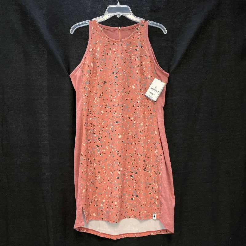 NWT Wmns SMARTWOOL Merino Wool Blend Pink Sport Tank Dress Sz M MSRP$70