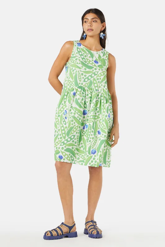 Peas Everywhere Tulip Dress