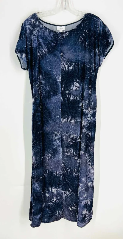 Pure Jill Size M Navy Tie Dye Velvet Dresses Dress
