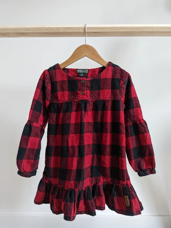 Roots Plaid Flannel Dress (5T)