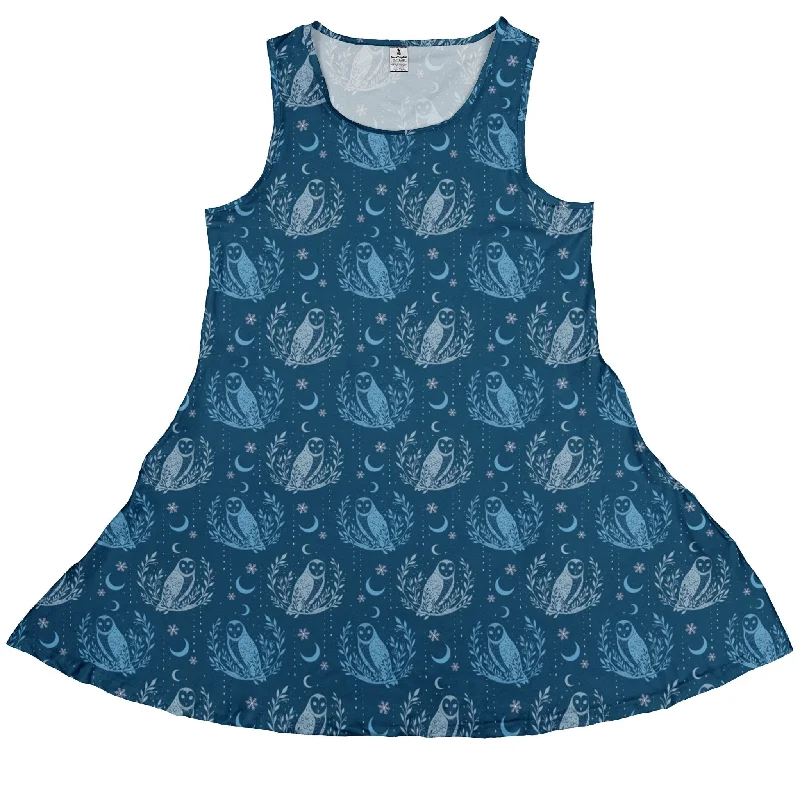Snow Owl Night Flight Dress