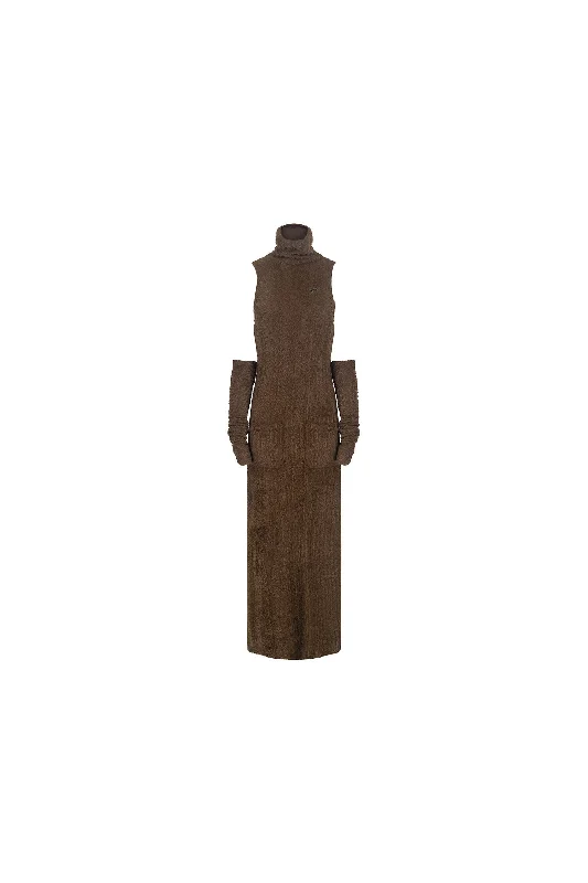 Turtleneck Knitted Pullover Dress