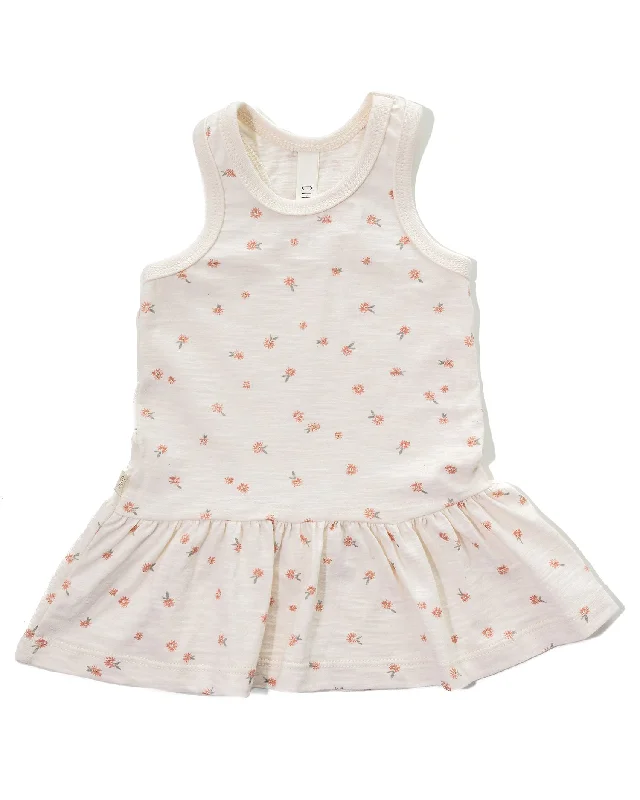 twirly tank dress - daisies on natural